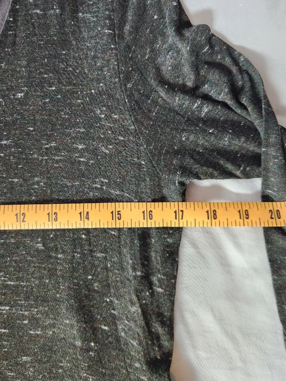 Anthropologie Dolan Left Coast Charcoal Green Knit Front Tie T-shirt Wool Dress